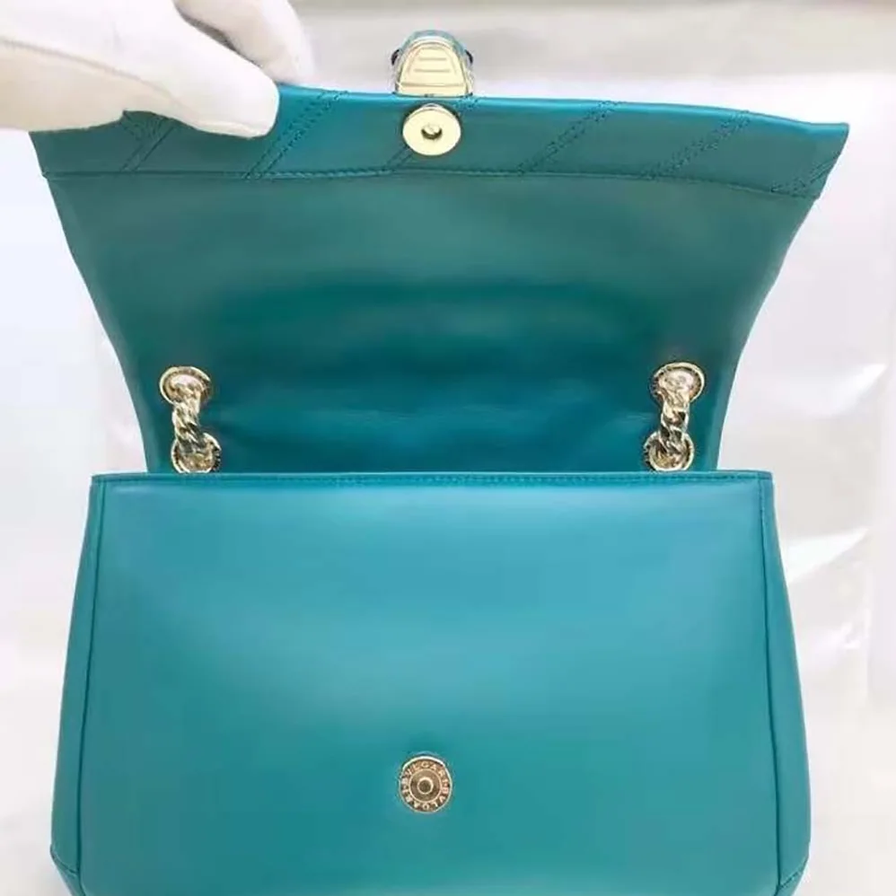 Bvlgari Serpenti Cabochon Shoulder Bag for Women in Green