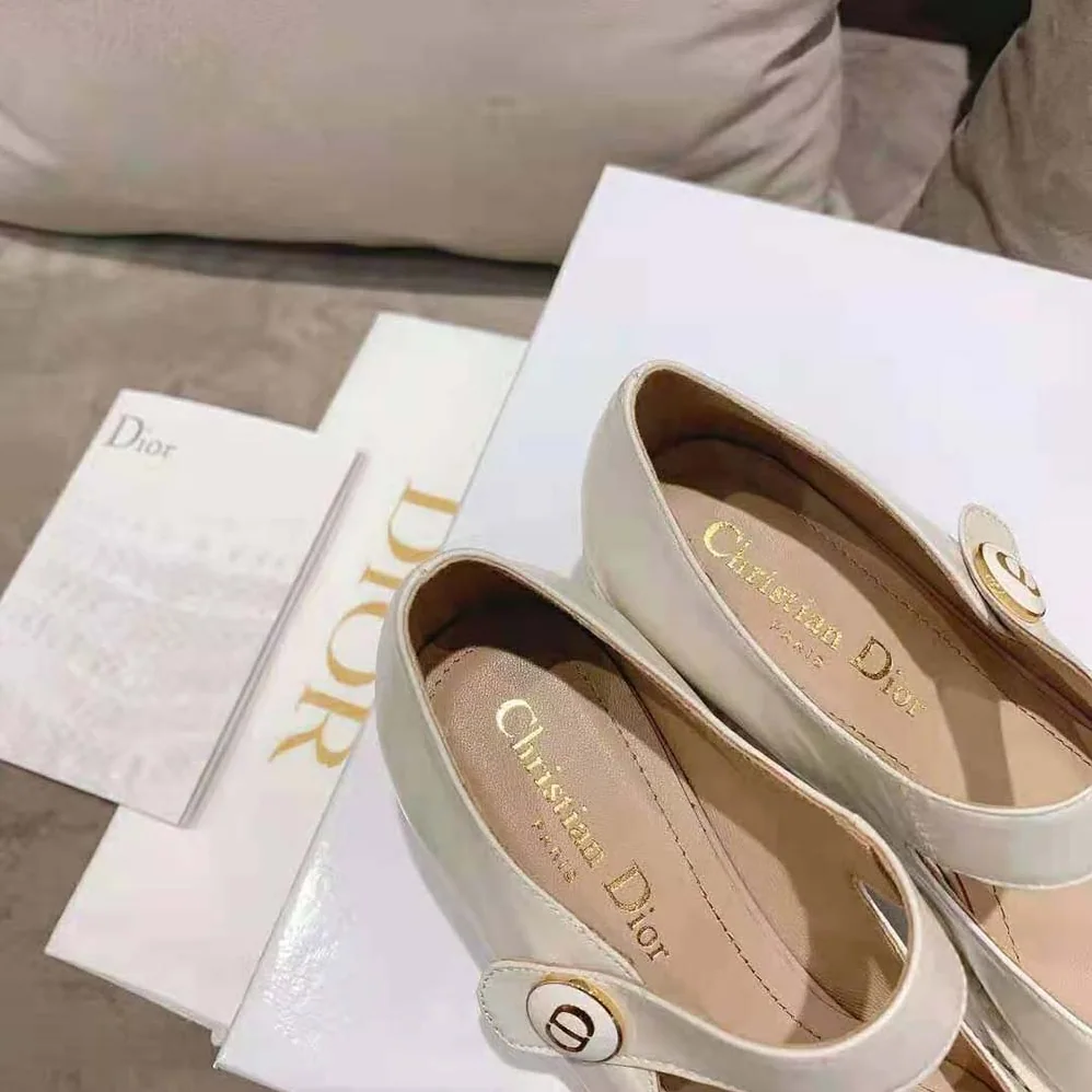 Dior D-Doll Pump White Shiny Calfskin for Women