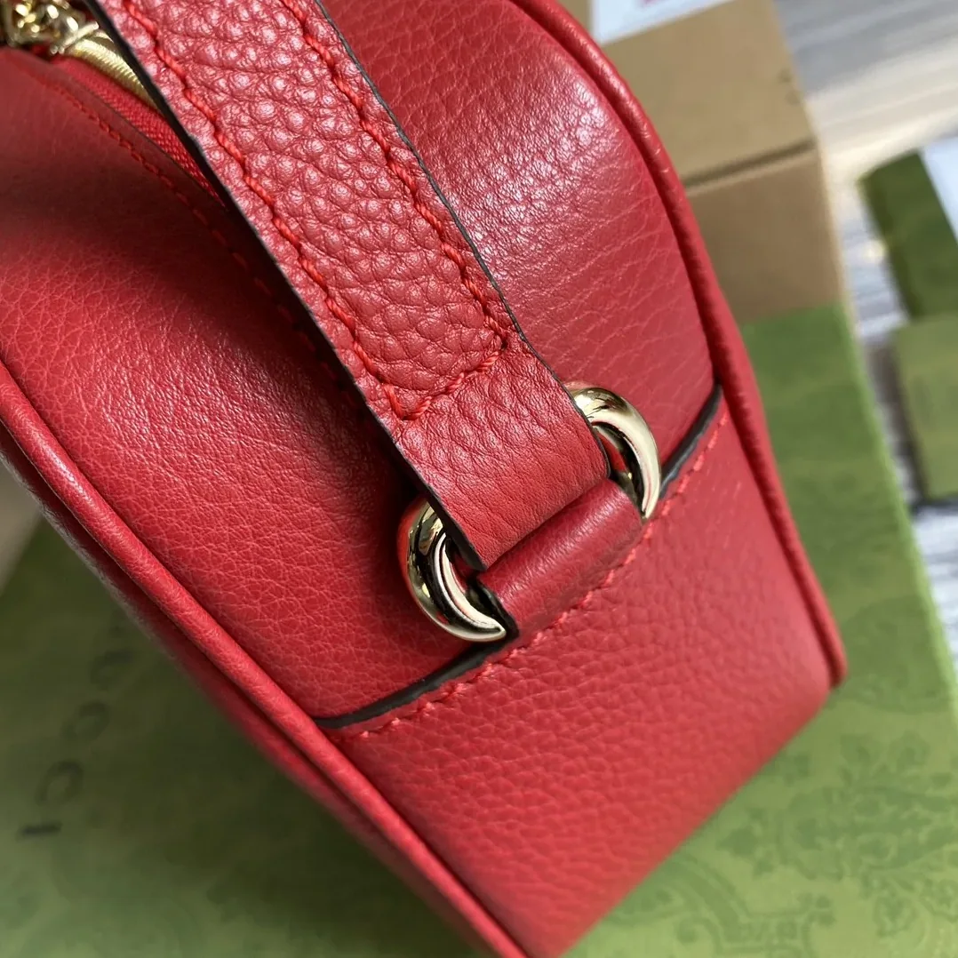 Gucci Soho Small Disco Bag Red, /, GG Gucci Soho Small Disco Bag Red, /, GG