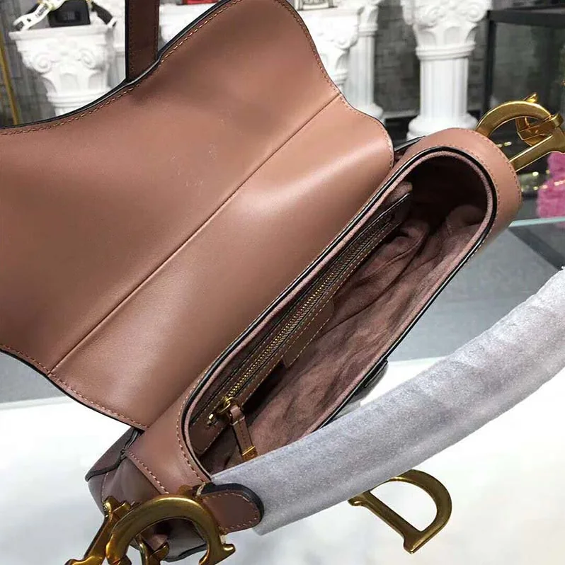 Dior Saddle Bag in Pink Calfskin for Women Dior Saddle Bag in Pink Calfskin for Women