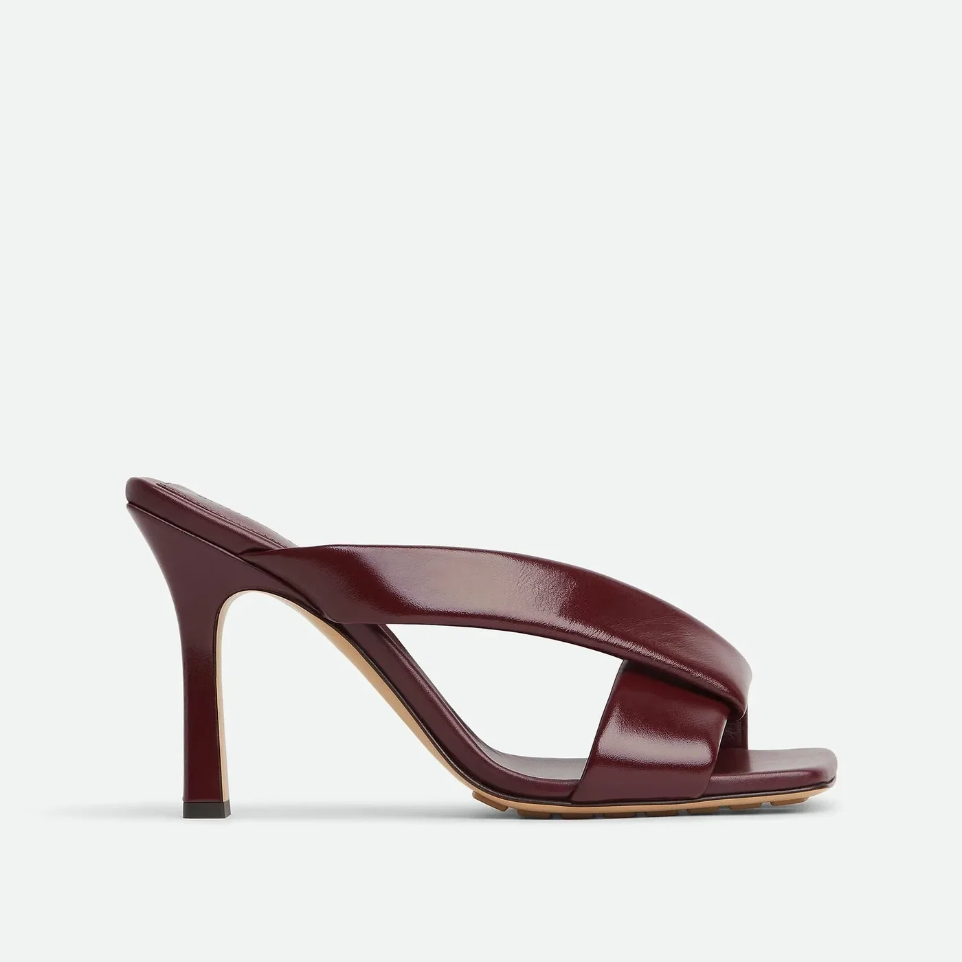 Bottega Veneta Riva Mule High Heel Seashell Bottega Veneta Riva Mule High Heel Seashell