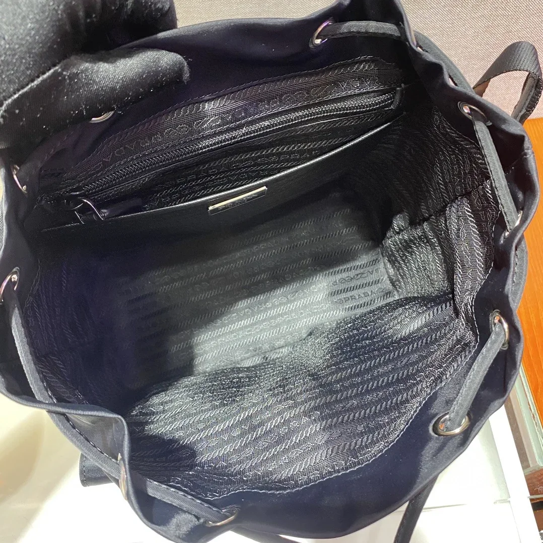 Prada Small Re in Nylon Backpack Black Prada Small Re in Nylon Backpack Black