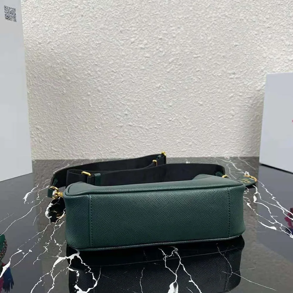Prada Prada Re-Edition 2005 Saffiano Leather Bag for Women in Green Prada Prada Re-Edition 2005 Saffiano Leather Bag for Women in Green