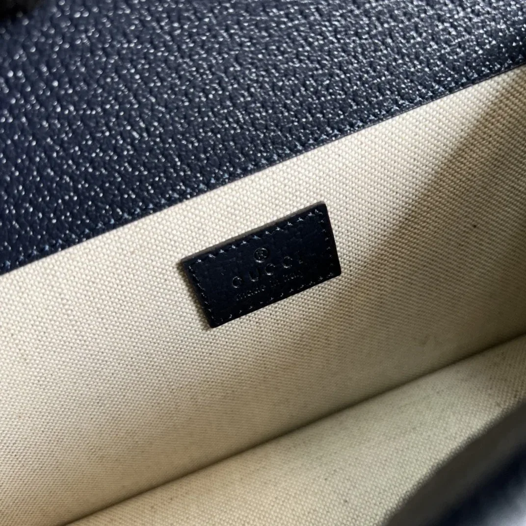 Gucci Dionysus Small Shoulder Bag / Beige/ Blue GG Supreme Canvas Antique Silver Hardware