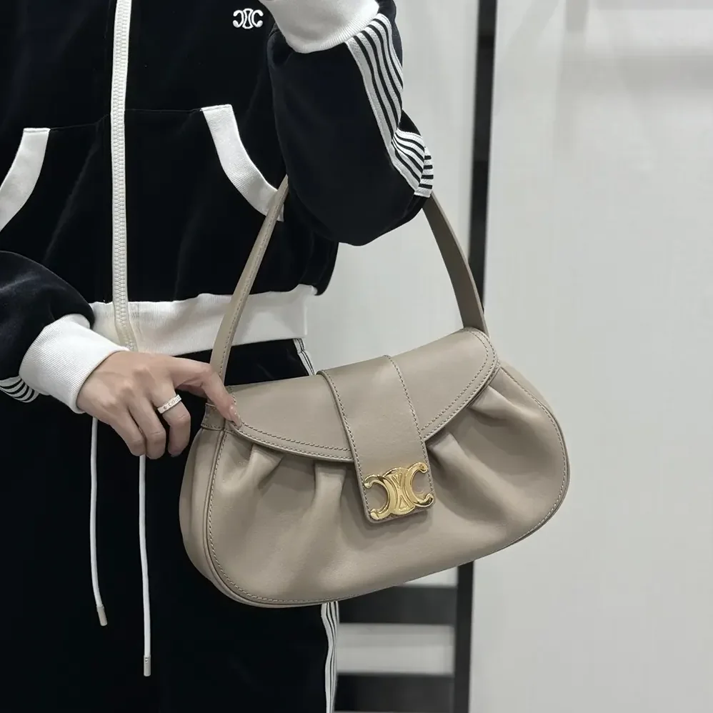 Celine Medium Polly Bag in Supple Calfskin 115633FDU.18BP for Women Celine Medium Polly Bag in Supple Calfskin 115633FDU.18BP for Women