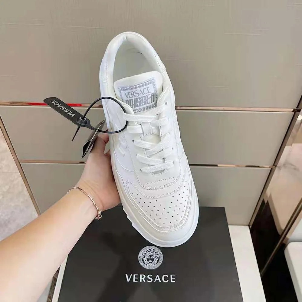Versace Greca Odissea Sneakers for Men in White