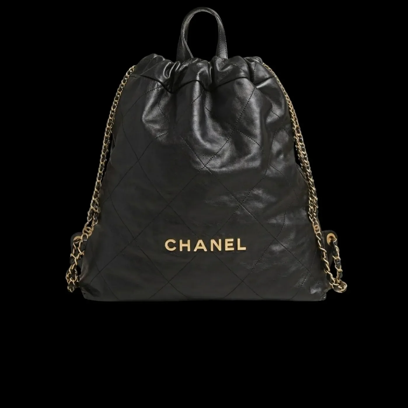 Chanel 22 Large Backpack in Black Gold Hardware Chanel 22 Large Backpack in Black Gold Hardware