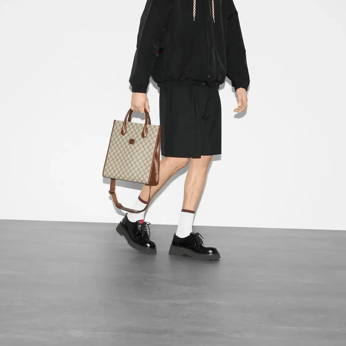 Gucci Tote Bag With Interlocking G Brown 92THG 8563 / Gucci Tote Bag With Interlocking G Brown 92THG 8563 /