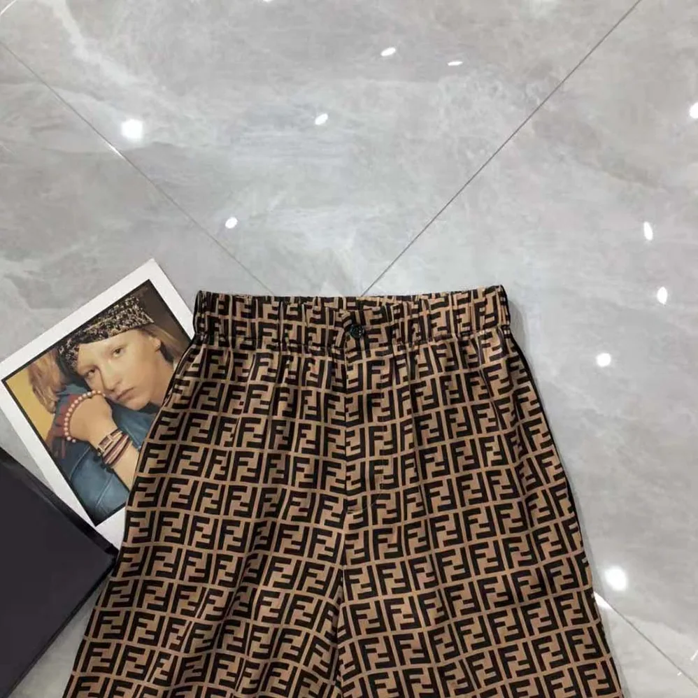 Fendi Bermudas Brown twill Bermudas for Women