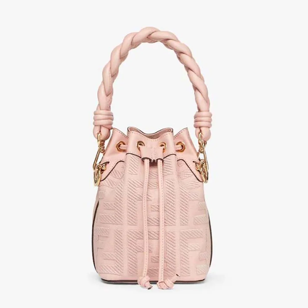 Fendi Mon Tresor Pink FF Canvas Mini for Women in Bag