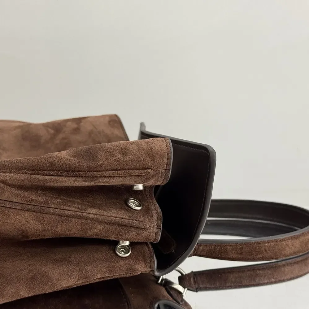 Balenciaga Rodeo Handbag Small In Light Espresso Waxed Suede Calfskin and Smooth Calfskin for Women Balenciaga Rodeo Handbag Small In Light Espresso Waxed Suede Calfskin and Smooth Calfskin for Women