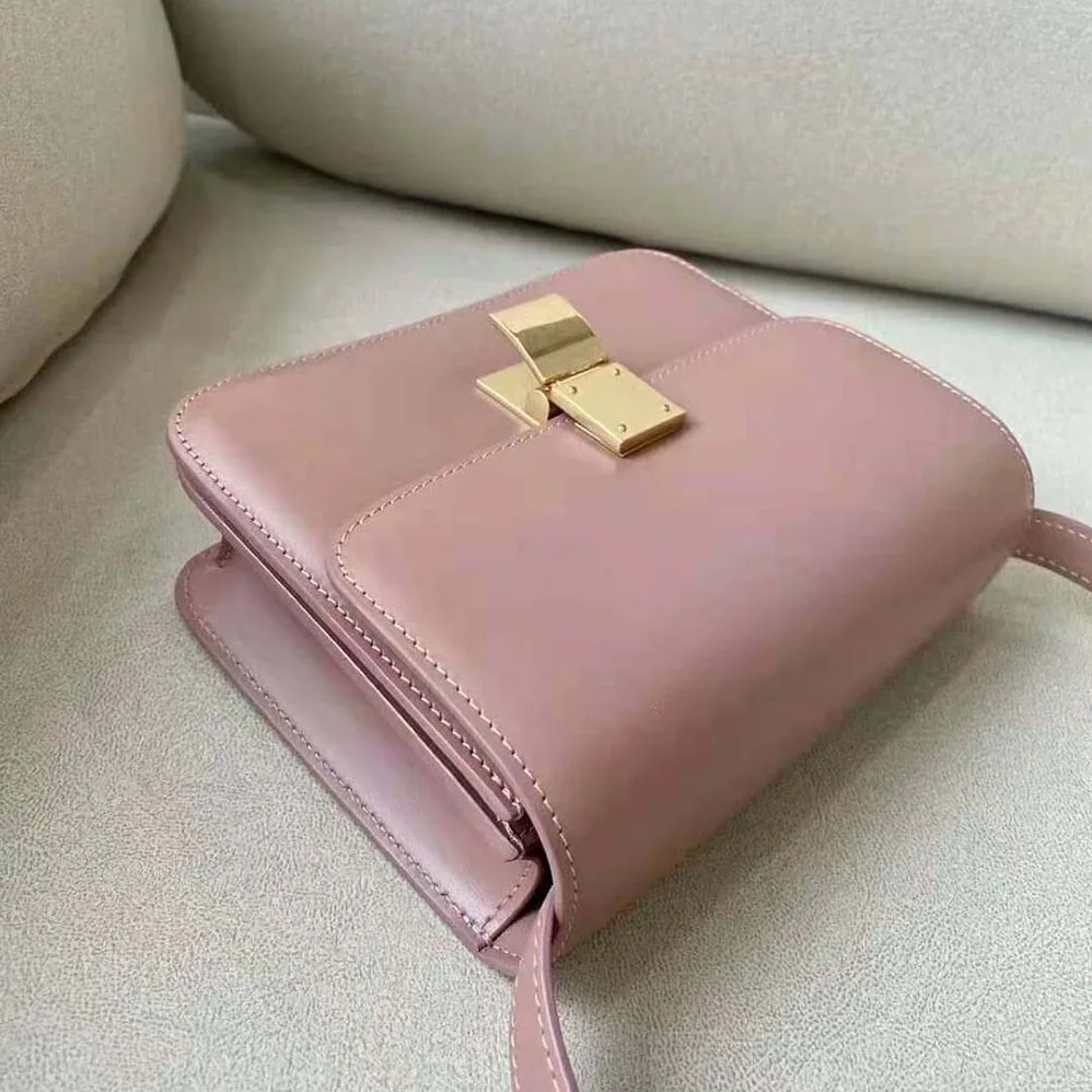 Celine Teen Classic Bag in Box Calfskin for Women in Pink Celine Teen Classic Bag in Box Calfskin for Women in Pink