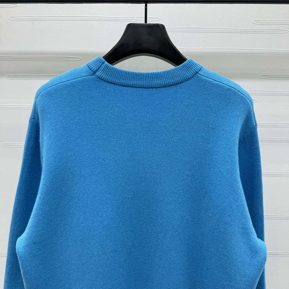 Dior Christian Dior Couture Sweater Blue Wool Blend for Women