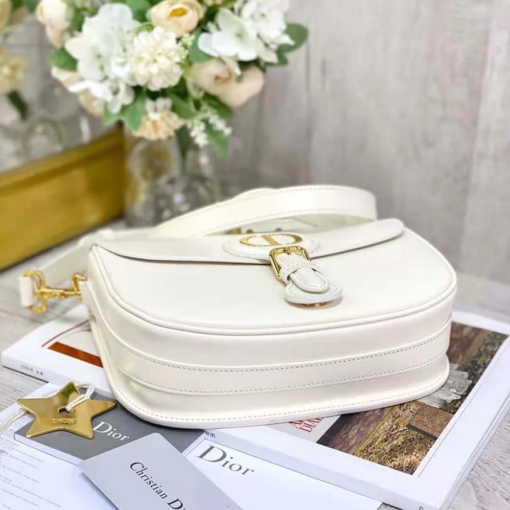 Dior Medium Dior Bobby Bag Latte Box Calfskin for Women