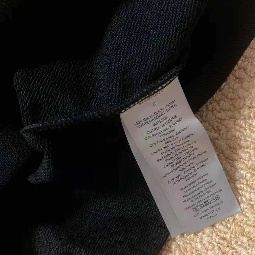Dior Peter Doig Hooded Sweatshirt Black Cotton Fleece for Men