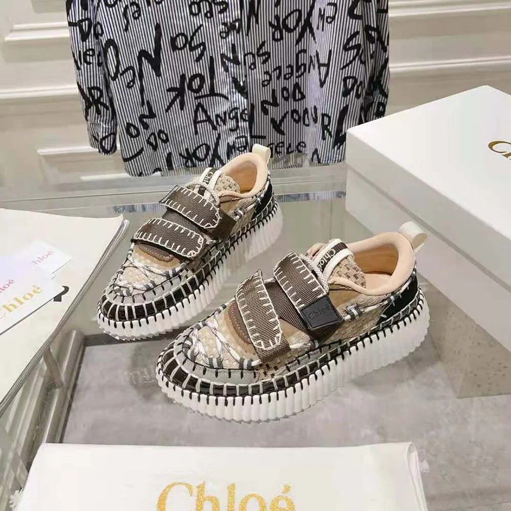 Chloe Nama Slip-on Sneaker for Women in Brown Chloe Nama Slip-on Sneaker for Women in Brown