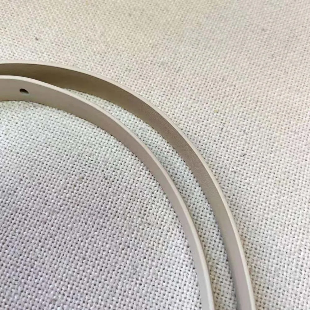 Miu Miu Brushed Leather Belt with Enameled Metal Buckle for Women in White Miu Miu Brushed Leather Belt with Enameled Metal Buckle for Women in White