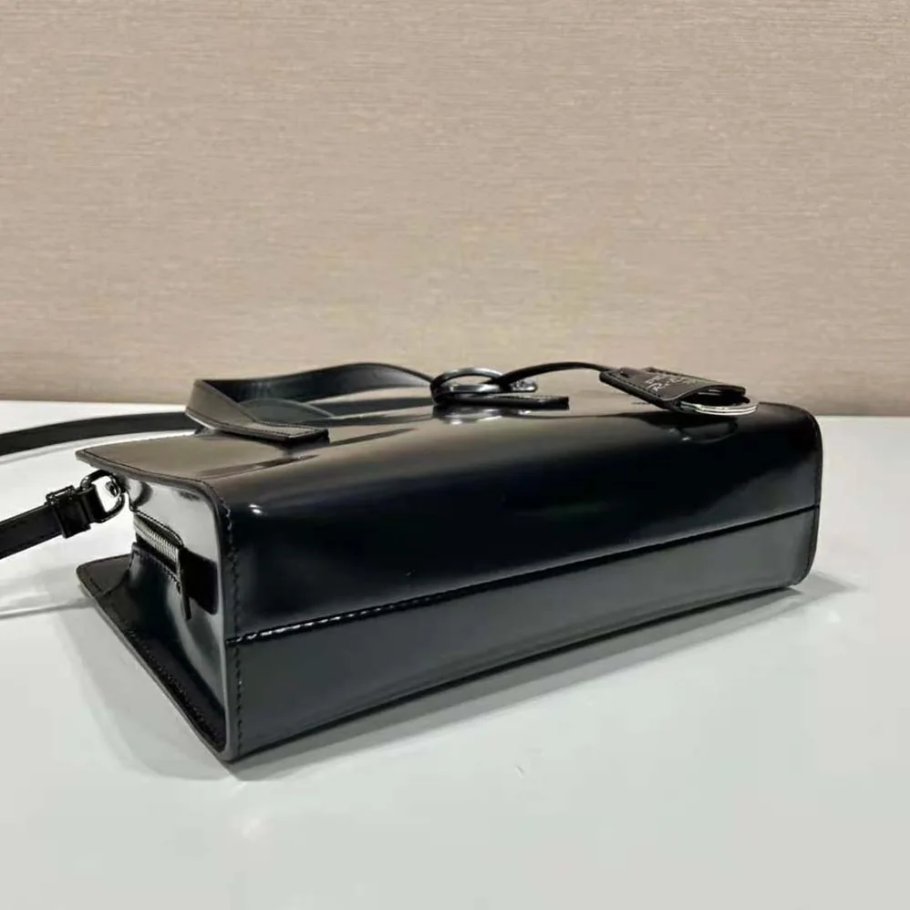 Prada Re-Edition 1995 Brushed-Leather Mini Handbag for Women in Black