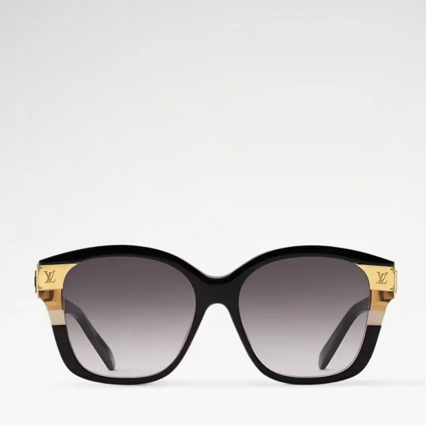 Louis Vuitton LV Petit Soupcon Square Sunglasses Black