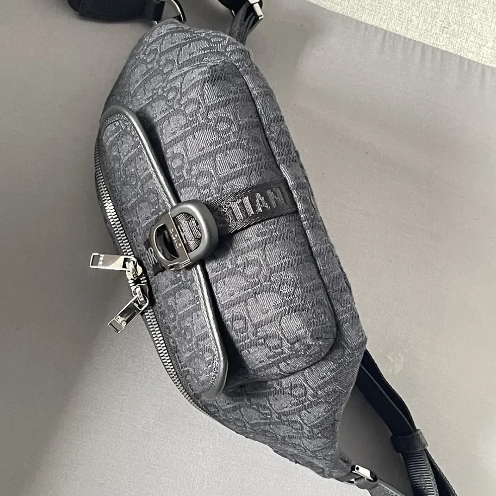 Dior Dior 8 Belt Bag Black Dior Oblique Jacquard for Men