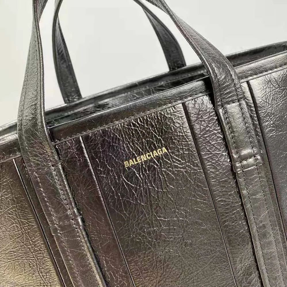 Balenciaga Barbes Medium East-West Shopper Bag in Black for Women Balenciaga Barbes Medium East-West Shopper Bag in Black for Women