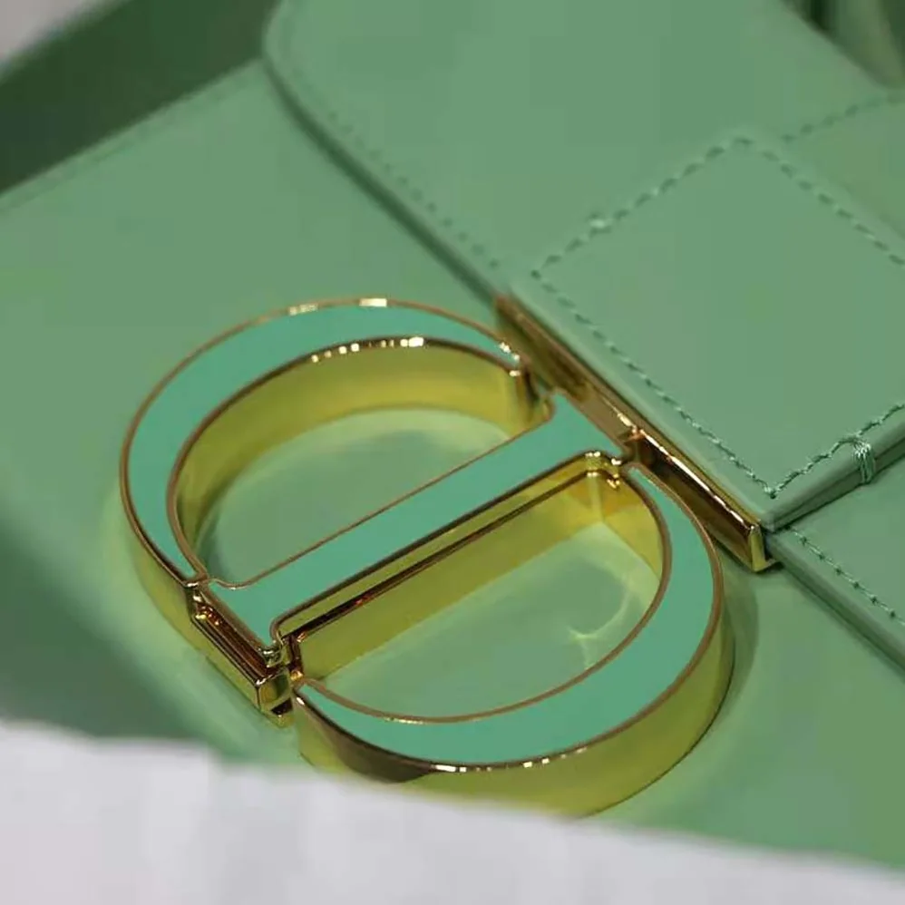 Dior 30 Montaigne Box Bag Mint Green Box Calfskin for Women