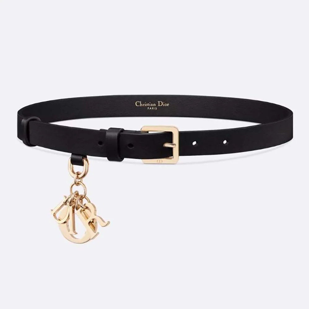 Dior Miss Dior Belt Black Smooth Calfskin 20 MM for Women Dior Miss Dior Belt Black Smooth Calfskin 20 MM for Women