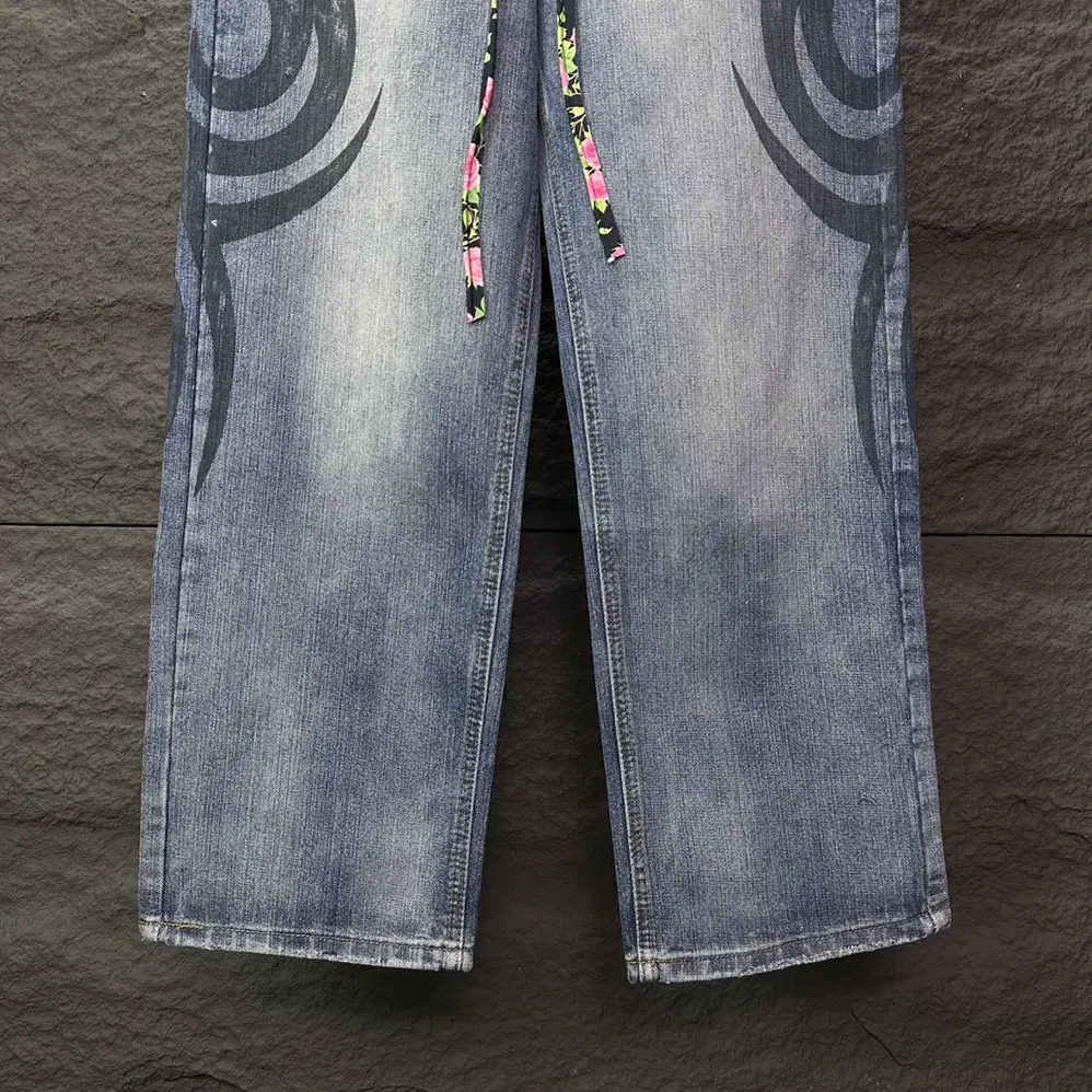 Balenciaga Wide Leg Baggy Pants in Blue for Women