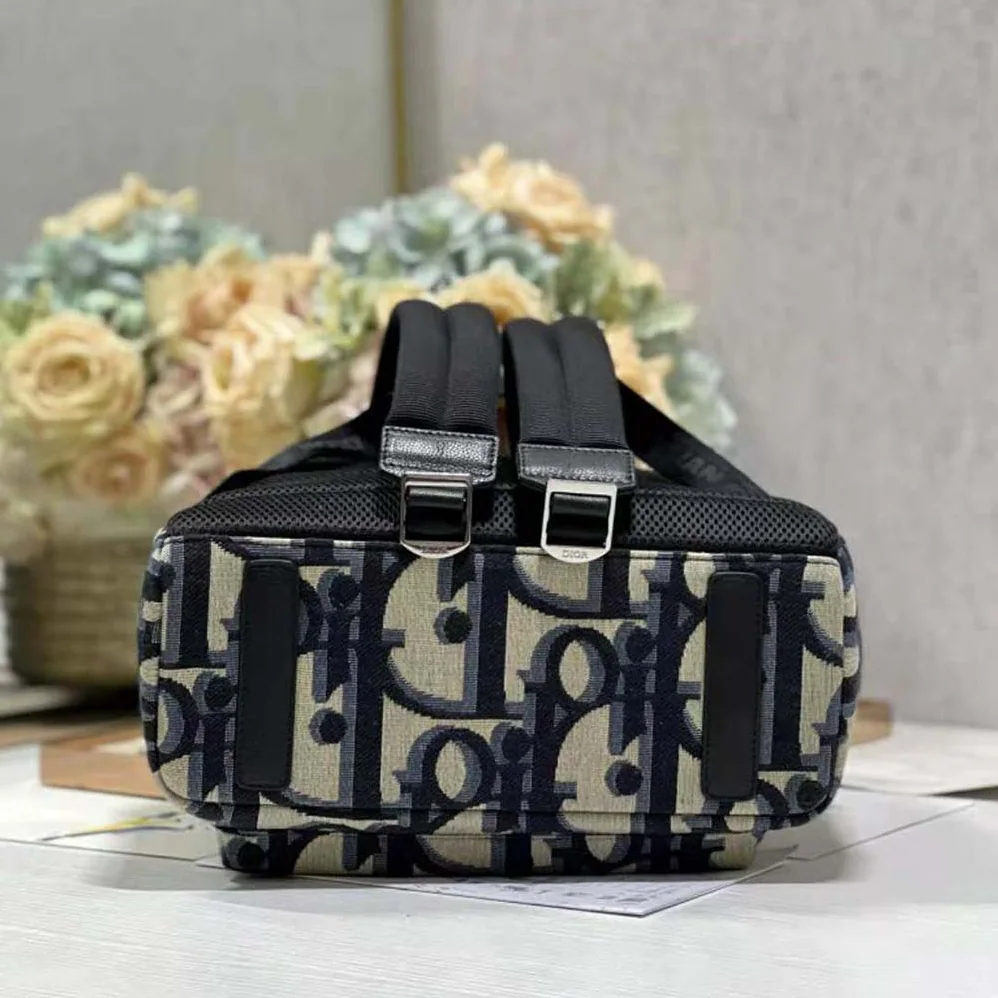 Dior Rider Backpack Beige and Black Maxi Dior Oblique Jacquard for Men Dior Rider Backpack Beige and Black Maxi Dior Oblique Jacquard for Men