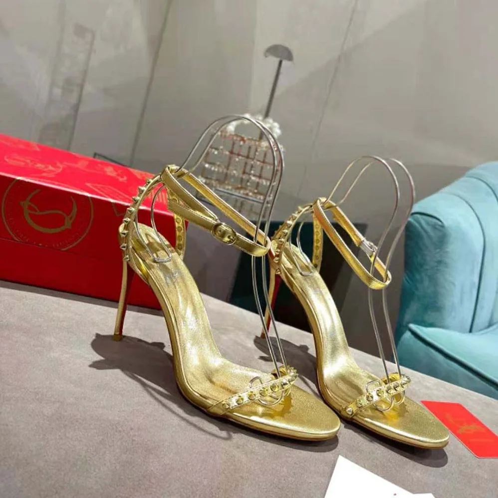 Christian Louboutin So Me 100 mm Heel Height for Women in Gold