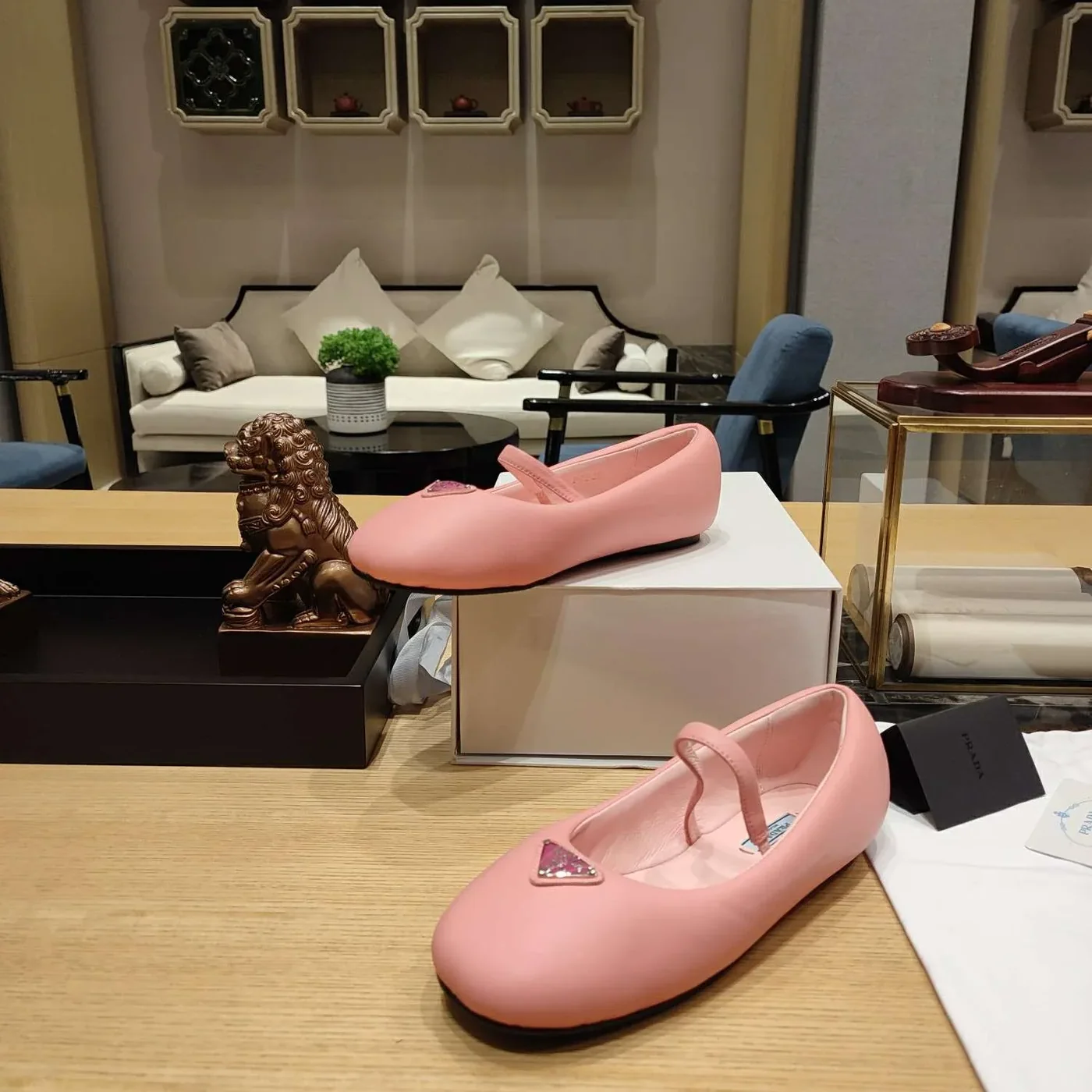 Prada Soft Padded Nappa Ballerinas Light Pink Prada Soft Padded Nappa Ballerinas Light Pink