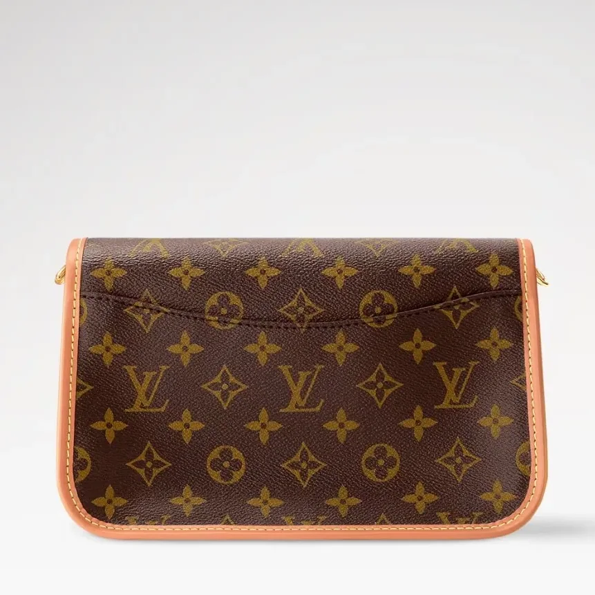 Louis Vuitton Diane Shoulder Bag in Brown Monogram Gold Hardware