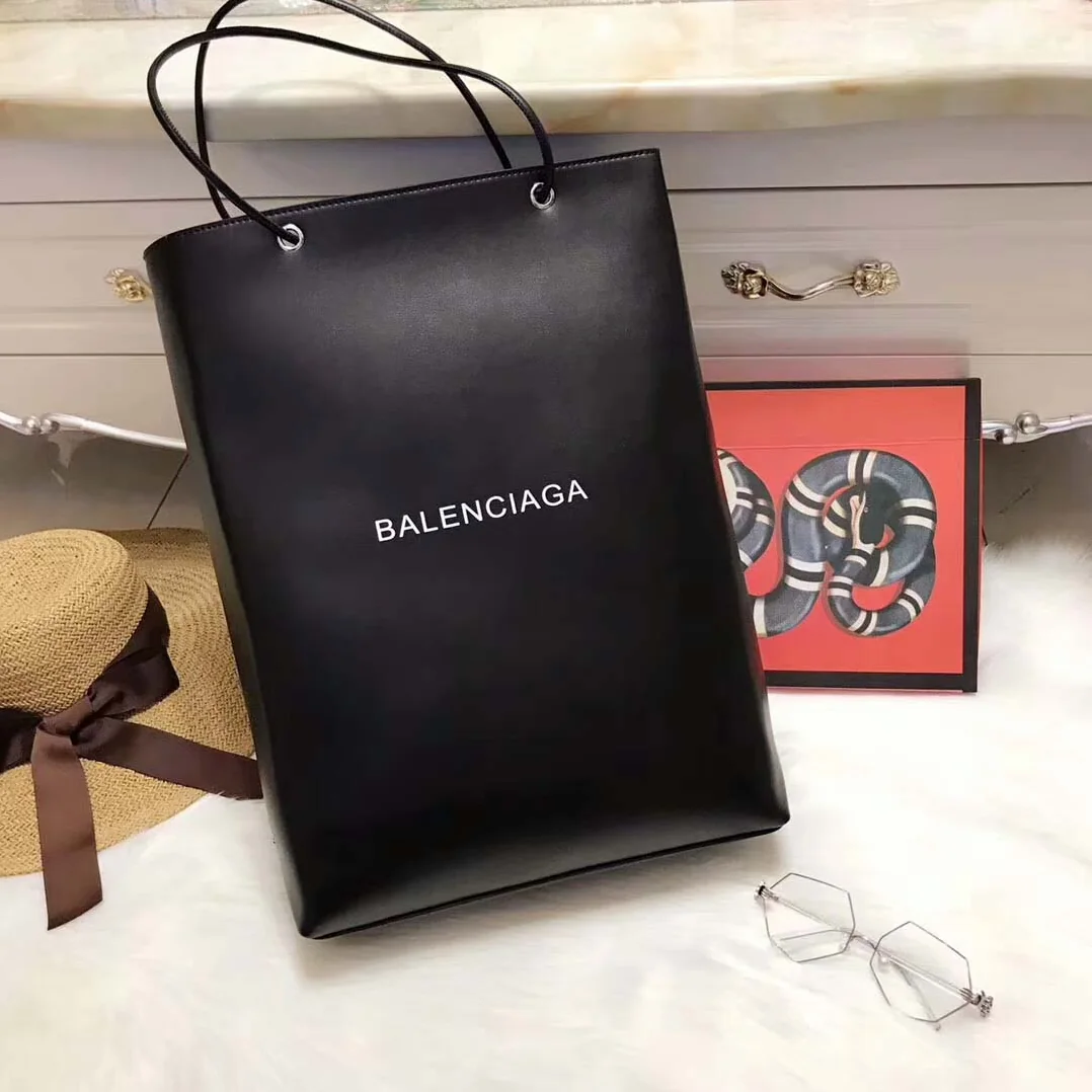 Balenciaga North-South Calfskin Shopping Bag M in Black Balenciaga North-South Calfskin Shopping Bag M in Black