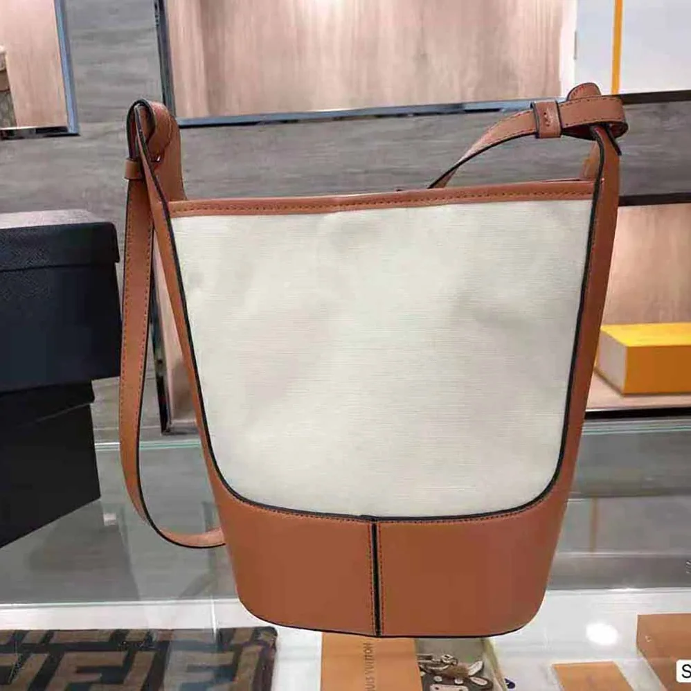 Loewe Small Hobo Bag in Anagram Jacquard and Calfskin for Women
