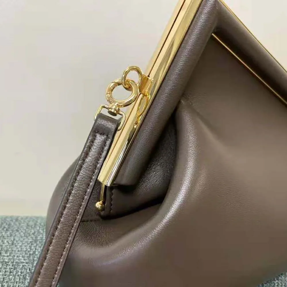 Fendi First Small Dark Brown Leather Bag for Women