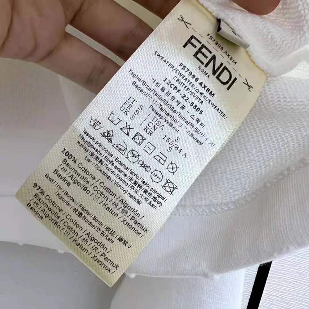 Fendi White Jersey Fendi by Marc Jacobs Sweatshirt for Women