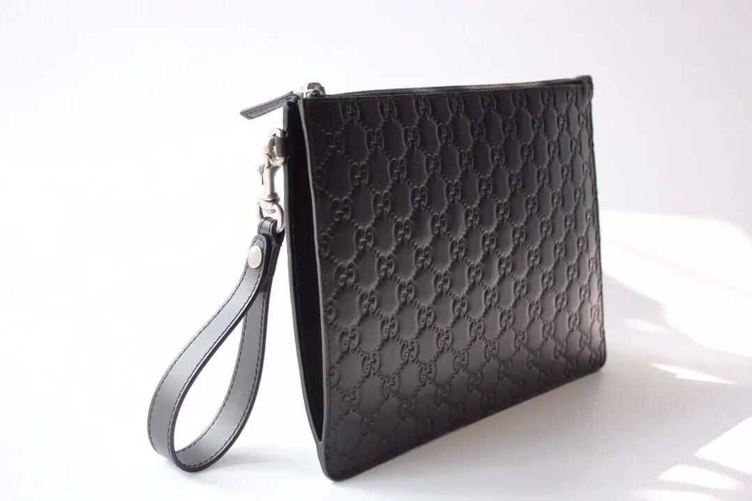 Gucci Microguccissima Pouch Black , Pouch / for Men