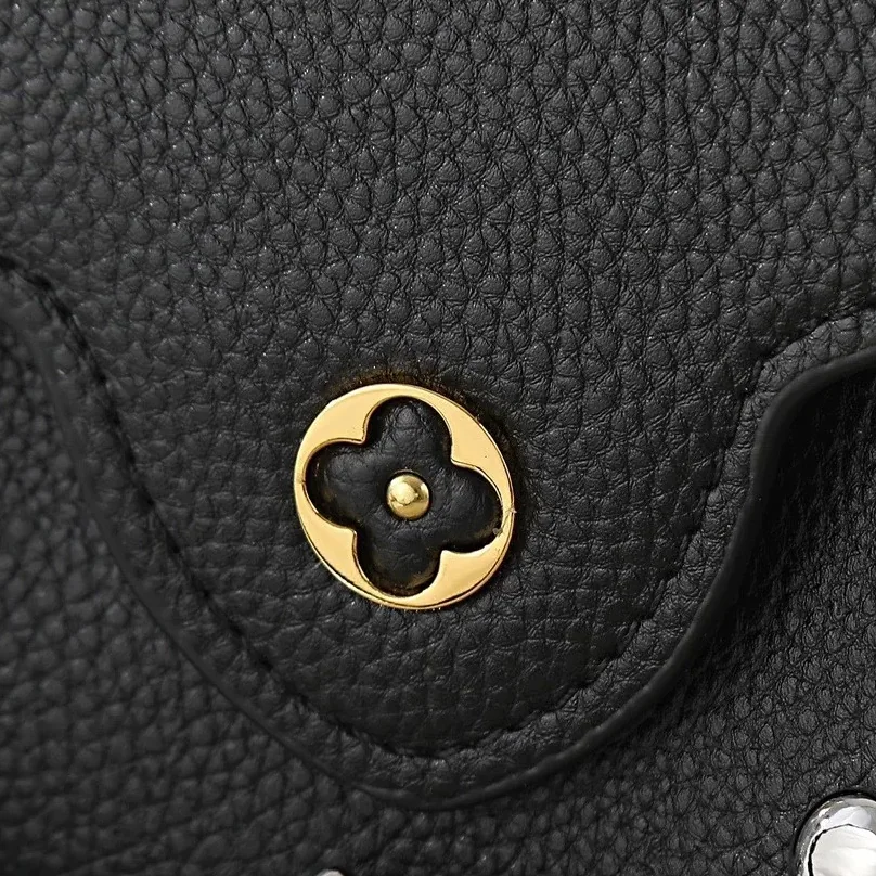Louis Vuitton Capucines Mini Top Handle Bag in Black Silver Hardware