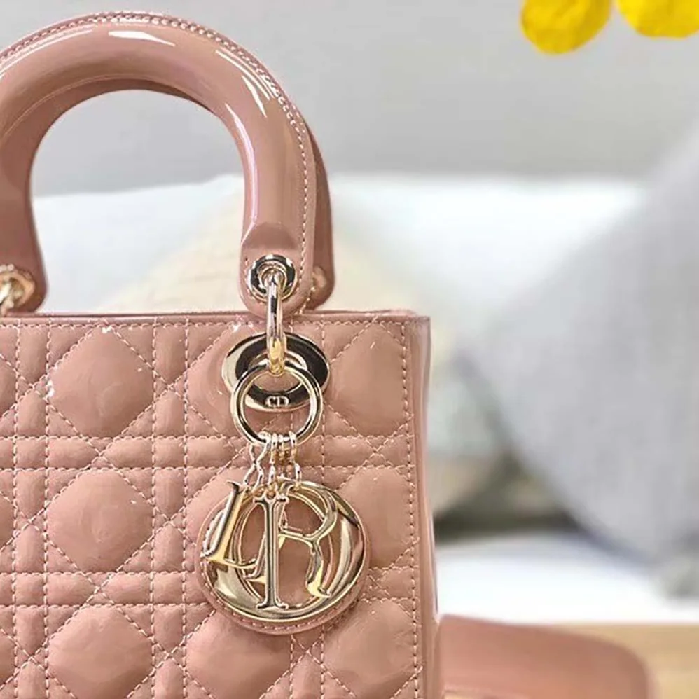 Dior Small Lady Dior Bag Patent Calfskin