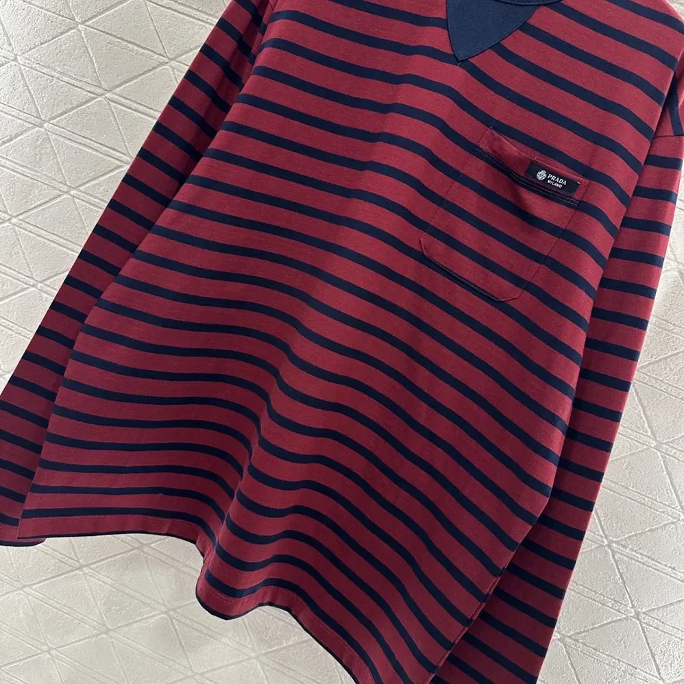 Prada Long-Sleeved Striped Jersey T for Women in Shirt Prada Long-Sleeved Striped Jersey T for Women in Shirt