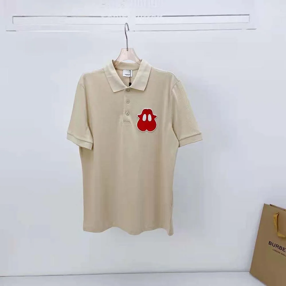 Burberry Monster Graphic Cotton Pique Oversized Polo Shirt for Men in Sandy