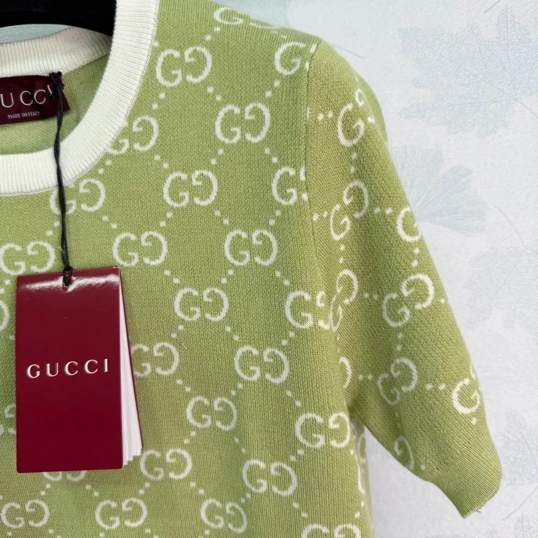 Gucci GG Monogram T in Shirt Sage Green
