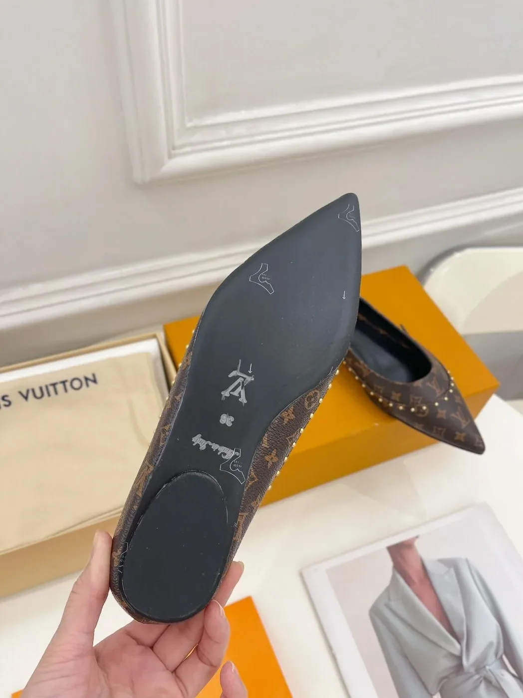 Louis Vuitton Flat Ballerina Brown