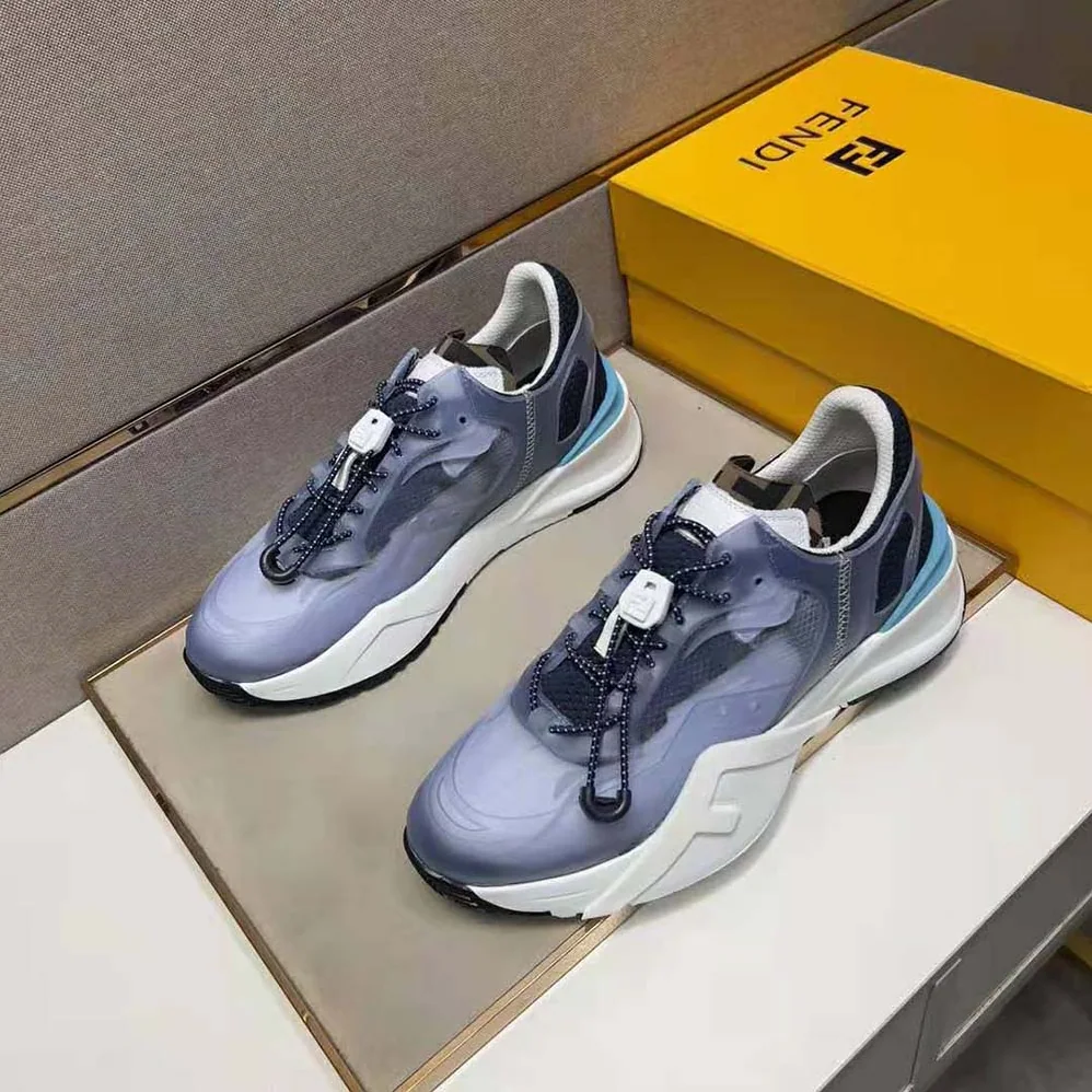 Fendi Flow Light Blue Nylon Low for Men in tops Fendi Flow Light Blue Nylon Low for Men in tops