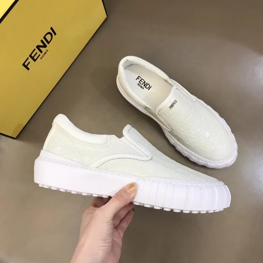 Fendi Force Slip On Sneakers White 7E1454
