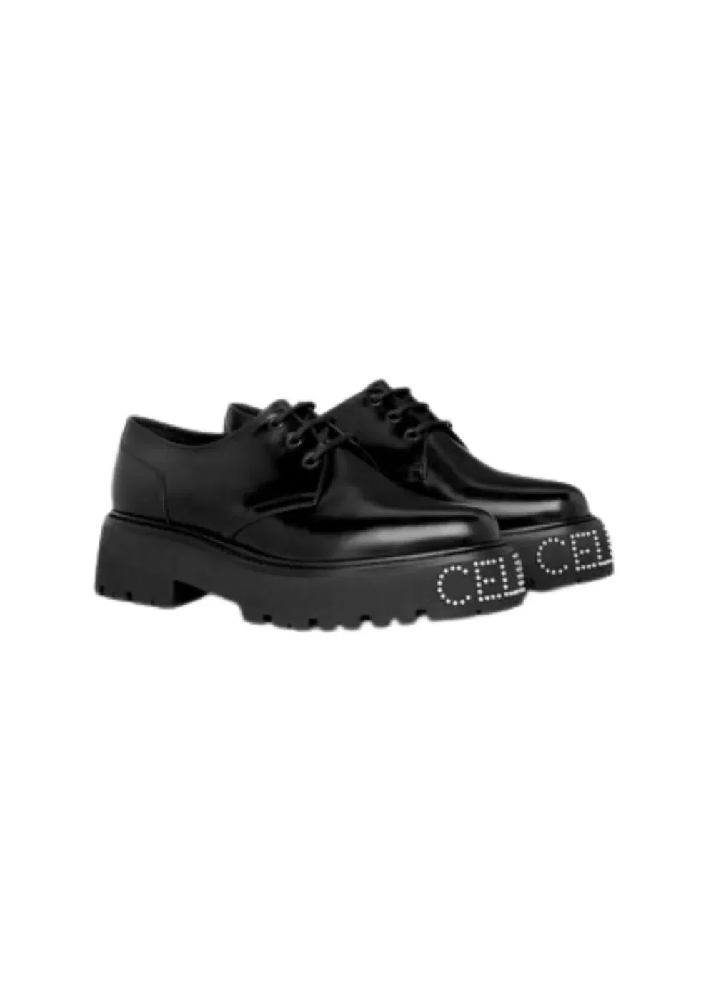 Celine Bulky Derby With Studded Outsole Black .38NO Celine Bulky Derby With Studded Outsole Black .38NO