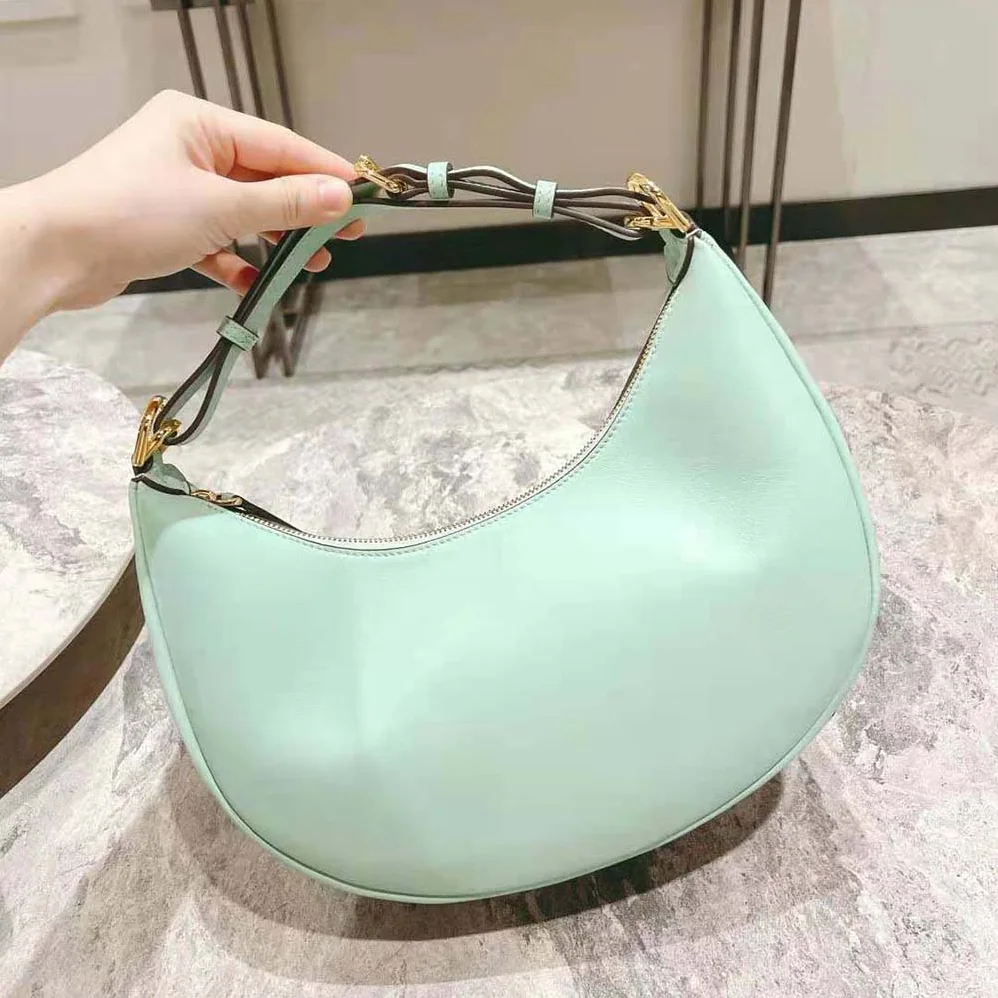 Fendi Fendigraphy Small Mint Green Leather Bag for Women