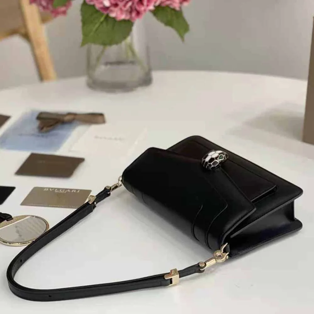 Bvlgari Serpenti Forever East-West Shoulder Bag for Women in Black Bvlgari Serpenti Forever East-West Shoulder Bag for Women in Black