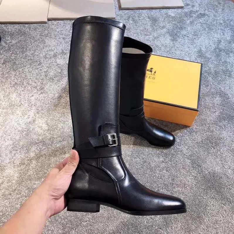 Hermes Shoes Soria Boot for Women in Black
