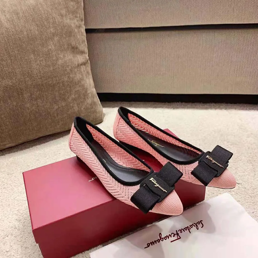 Salvatore Ferragamo Viva Responsible Ballet Flat for Women in Pink Salvatore Ferragamo Viva Responsible Ballet Flat for Women in Pink